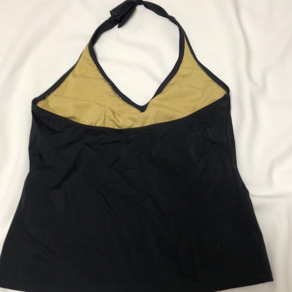 Black Athleta halter swim top Sz M - Picture 2 of 4